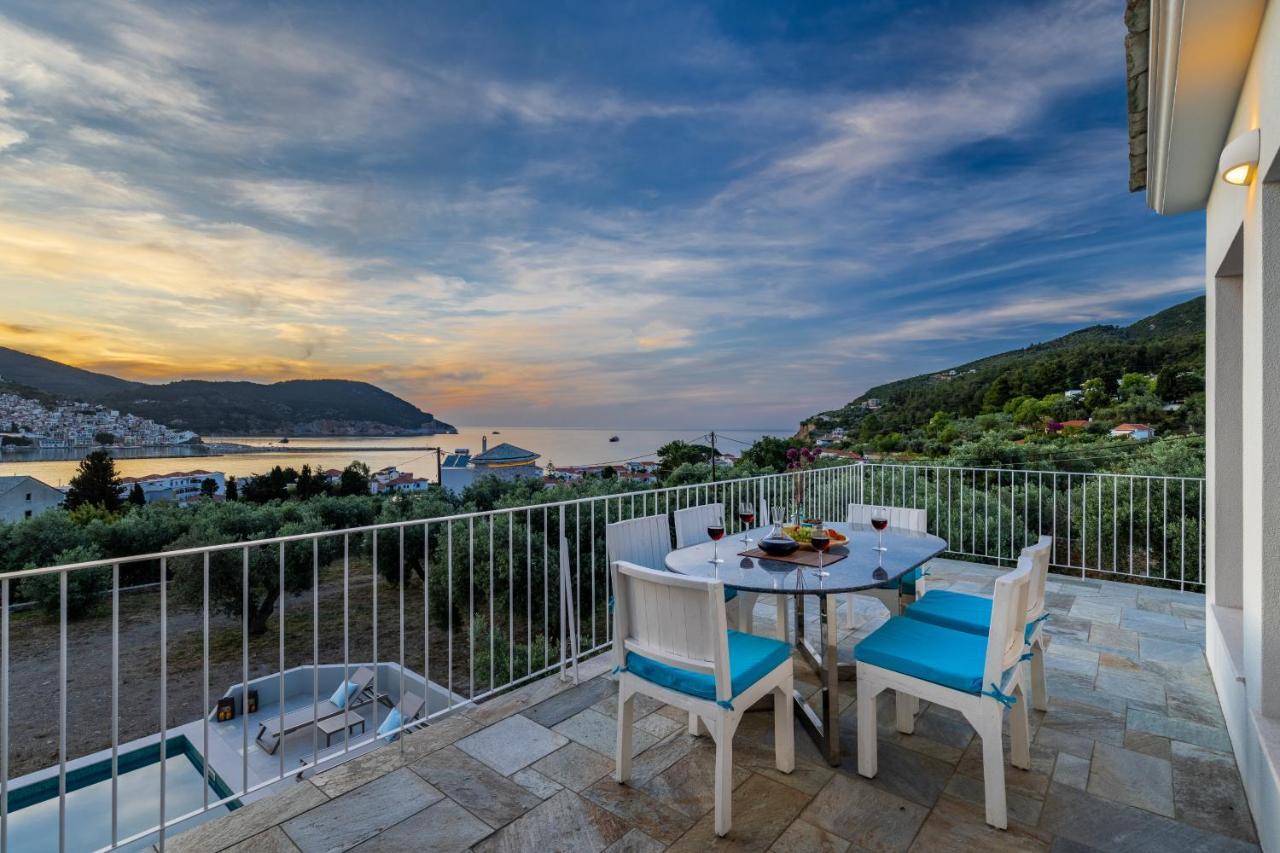 Sunshine Pool Villa Skopelos Extérieur photo